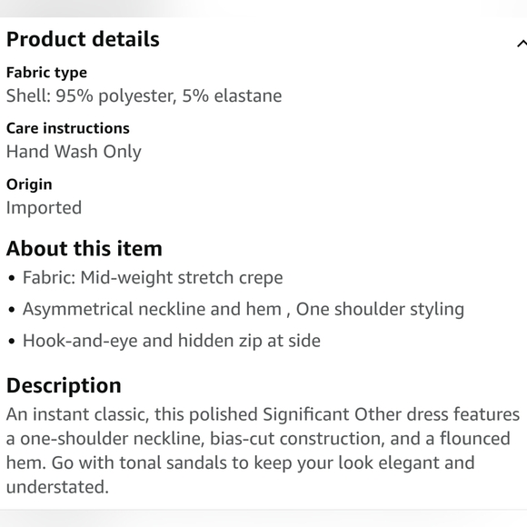 Significant Other Women's Tori Dress, Black, 8 - Picture 7 of 8